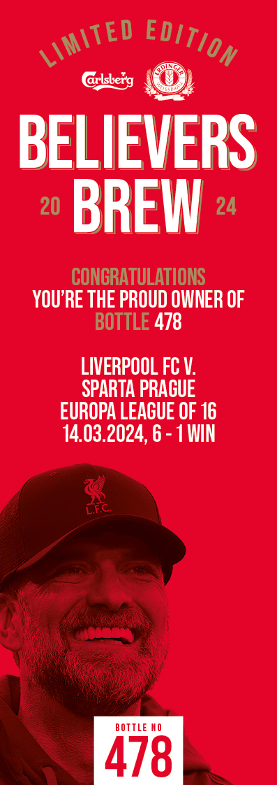 Bottle No.478: Liverpool FC v. Sparta Prague, Europa League of 16, 14.03.2024, 6 - 1 Win - Image 3 of 3