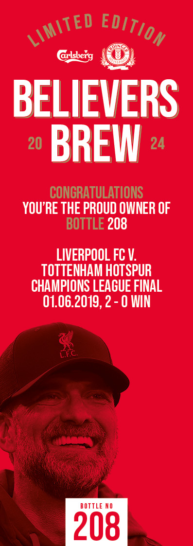 Bottle No.208: Liverpool FC v. Tottenham Hotspur, Champions League Final, 01.06.2019, 2 - 0 Win - Image 3 of 3