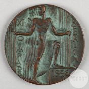 Berlin 1936 Olympic Games participation medal, designed by Otto Placzek