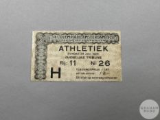 A 1928 Olympic ticket for 29th July