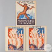 Paris 1924 Olympics Games official Modern Pentathlon programme 12-17th July 1924