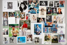 Collection of tennis, cricket and golf autographs