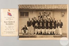 Berlin 1936 Olympic Games a Great Britain itinerary booklet, 2nd to 15th August