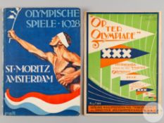 1928 Olympic Games report for St. Moritz and Amsterdam by Julius Wagner