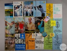 Collection of Open Golf Championship ephemera