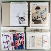 Collection of over 120 Boxing autographs