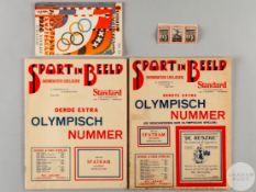 Three items relating to the 1928 Olympic Games