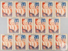 Paris 1924 Olympics Games fourteen official fencing daily programmes