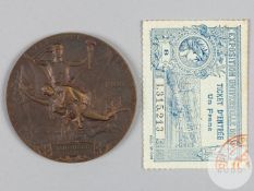 Paris 1900 Exposition Universelle Internationale award medal, designed by Chaplain