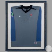 Matt Johnson grey Nike long sleeved England rugby jersey