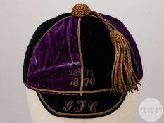 J E Bentley a rare England v. Scotland International, Gipsies rugby cap, 1870-71