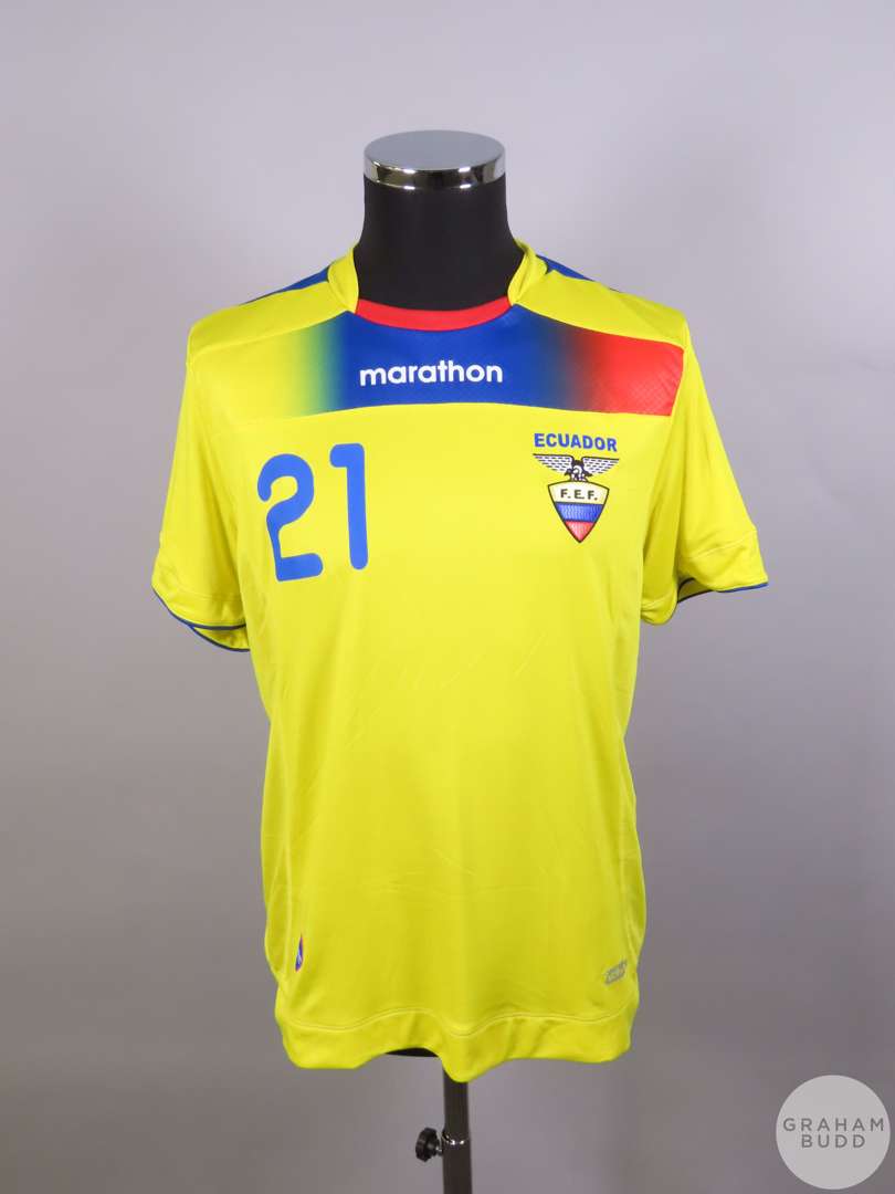 Yellow Ecuador No.21 home shirt, 2011