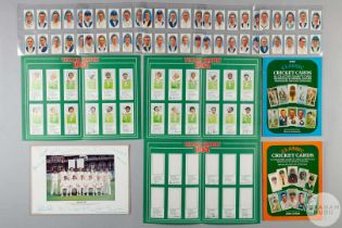 A collection of collectable cards and ephemera relating to cricket