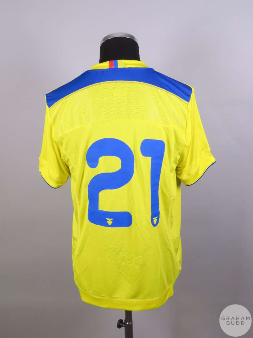 Yellow Ecuador No.21 home shirt, 2011 - Image 2 of 2