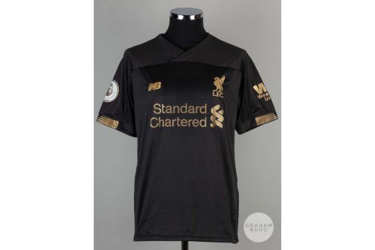 Alisson Becker black autographed Liverpool replica goalkeeper shirt - Image 1 of 4