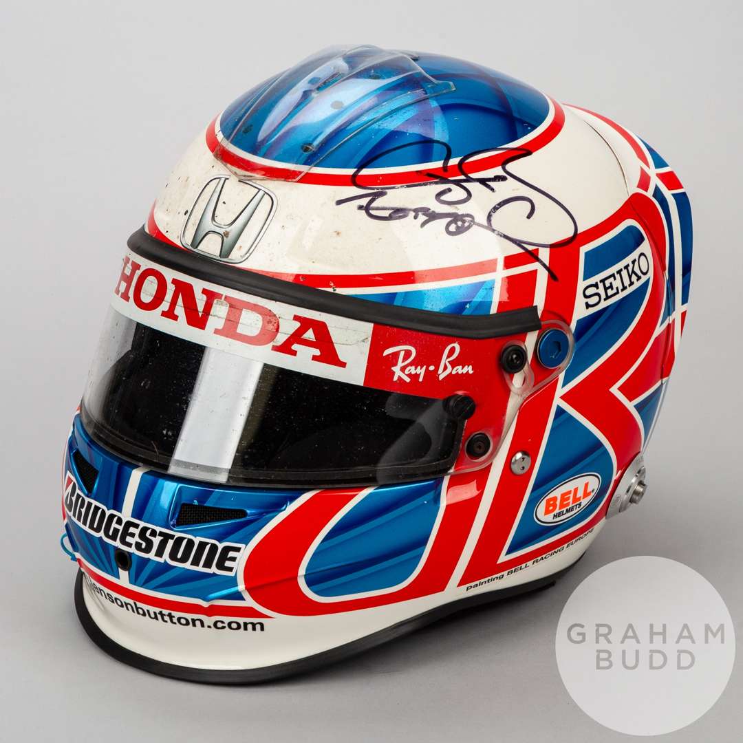 Jenson Button a race worn helmet from the 2007 Turkish Grand Prix. - Image 3 of 9