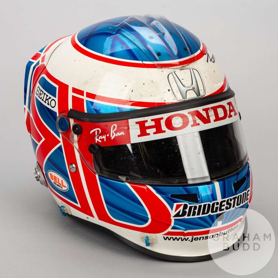 Jenson Button a race worn helmet from the 2007 Turkish Grand Prix. - Image 2 of 9