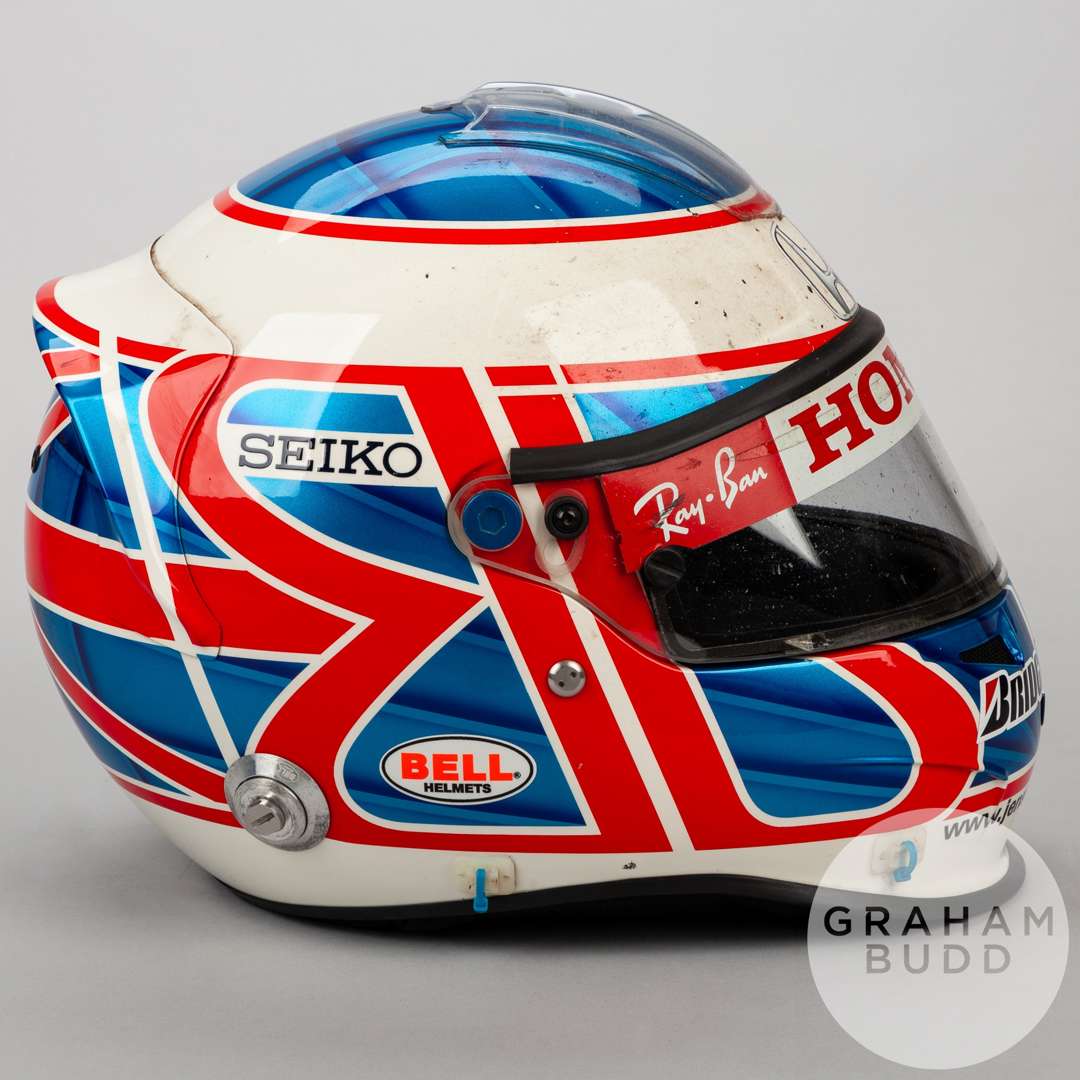 Jenson Button a race worn helmet from the 2007 Turkish Grand Prix. - Image 5 of 9