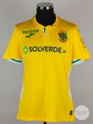 Joáo Pedro yellow No.45 Pacos de Ferreira short-sleeved shirt, 2022-23
