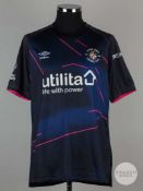 Ross Barkley navy blue No.6 Luton Town short-sleeved shirt, short-sleeved shirt, 2023-24