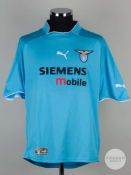 Lucas Castroman sky-clue No.26 Lazio v. Chievo Verona match issued short-sleeved shirt, 2002