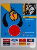 1999 Champions League Final match poster