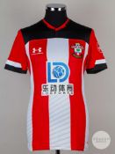 Mouassa Djenepo red, white and black No.12 Southampton short-sleeved shirt, 2019-20