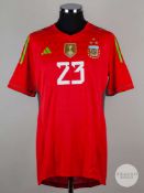 Red No.23 Argentina short-sleeved shirt, Adidas