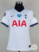 Lucas Moura white and blue No.27 Tottenham Hotspur short-sleeved shirt, 2019-20