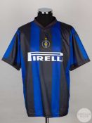 Blue and black No.10 Inter Milan short sleeved replica shirt.