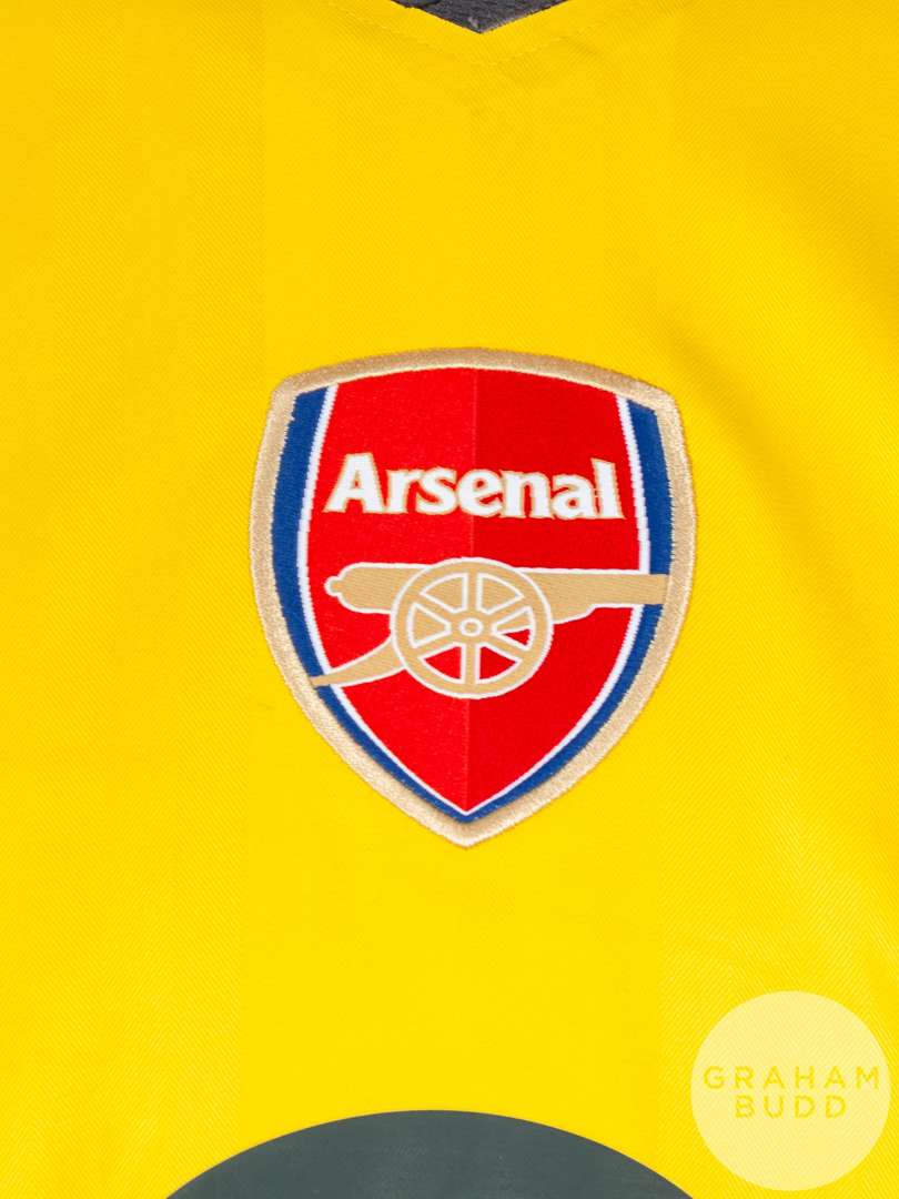 Robin Van Persie yellow No.11 Arsenal short sleeved shirt 2006-07. - Image 3 of 4
