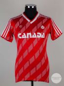 Red and white No.9 Canada short-sleeved shirt, 1986