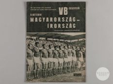 Hungary v Republic of Ireland programme, played in Budapest on 5/11/1969,