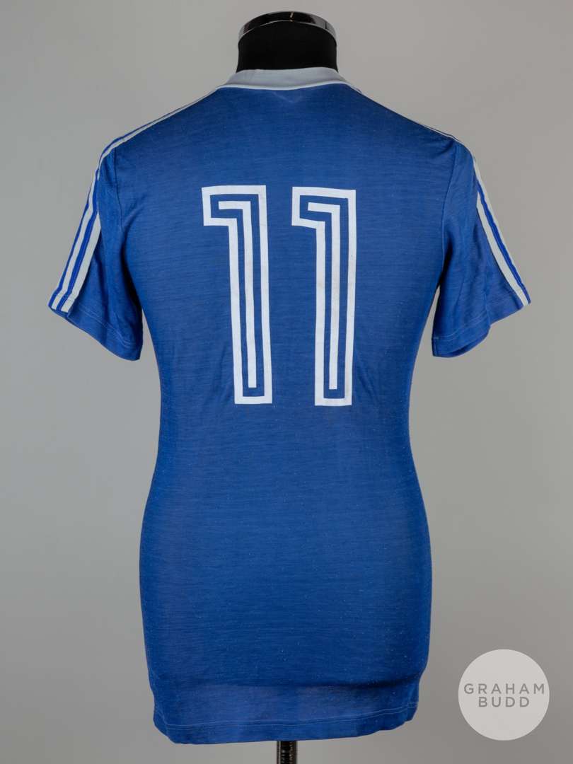 Blue and white No.11 Yugoslavia short-sleeved shirt, 1970s - Image 2 of 4