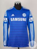 Eden Hazard blue and white No.10 Chelsea short sleeved replica shirt 2011/12.