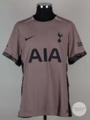 Destiny Udogie taupe No.38 Tottenham Hotspur short-sleeved shirt, 2023-24