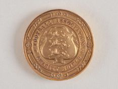 Johnny Carey 9ct gold Charity Shield runners-up medal, 1948