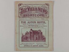 Aston Villa v. Liverpool match programme, 17th November 1923.