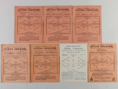 Three Arsenal match programmes.