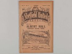 Sheffield United v. Liverpool match programme, 1st December 1923.