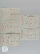 Manchester United Reserves v Everton Reserves match programmes