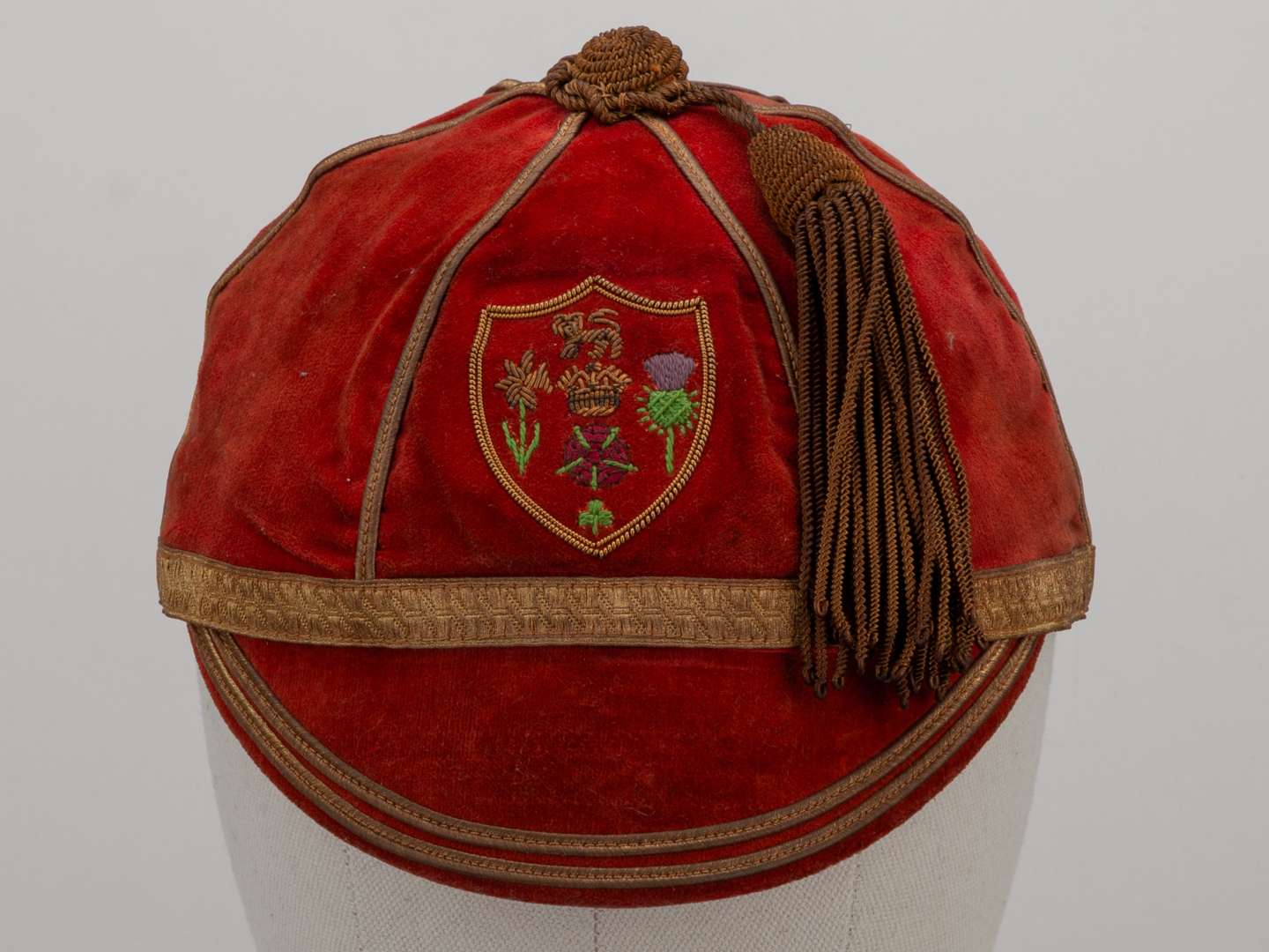 Mike Sullivan red Great Britain v. New Zealand Rugby League cap. 1961 - Image 2 of 4