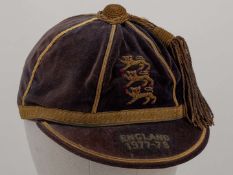 Terry Gibson England v. Scotland Schools cap, 1977-78