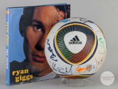 An Adidas Jabulani ball, South Africa 2010, autographed