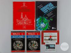 Two Wales v. Scotland match programmes, 19th May 1979.