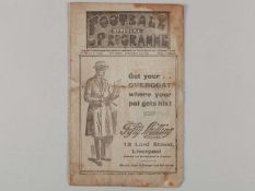 Liverpool v. Cardiff City / Everton Reserves v. Liverpool Reserves combined match programme, 1923.
