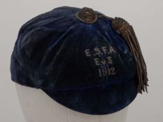 Blue England v. Scotland Schoolboy cap, 1912