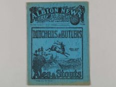West Bromwich Albion v. Liverpool match programme, 9th April 1927.