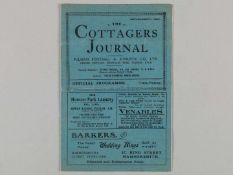 Fulham v. Liverpool F.A.Cup 4th round match programme, 1926.