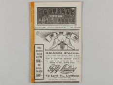 Liverpool v. Everton combined match programme, 6th February 1926.